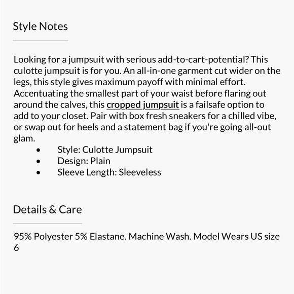 Navy Culotte Romper with Pockets and Zipper up the Back - Picture 4 of 4